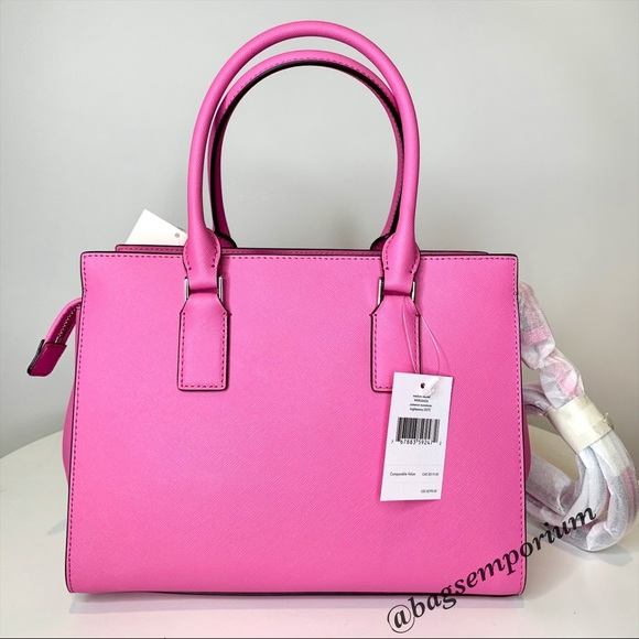 Kate Spade Pink Leather Cameron Satchel Bag - Picture 9 of 13